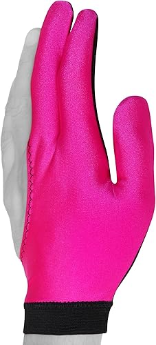 Miniatura 3 de Fortuna - Guante de billar para taco de billar - Clásico de dos colores - para mano izquierda - rosanegro