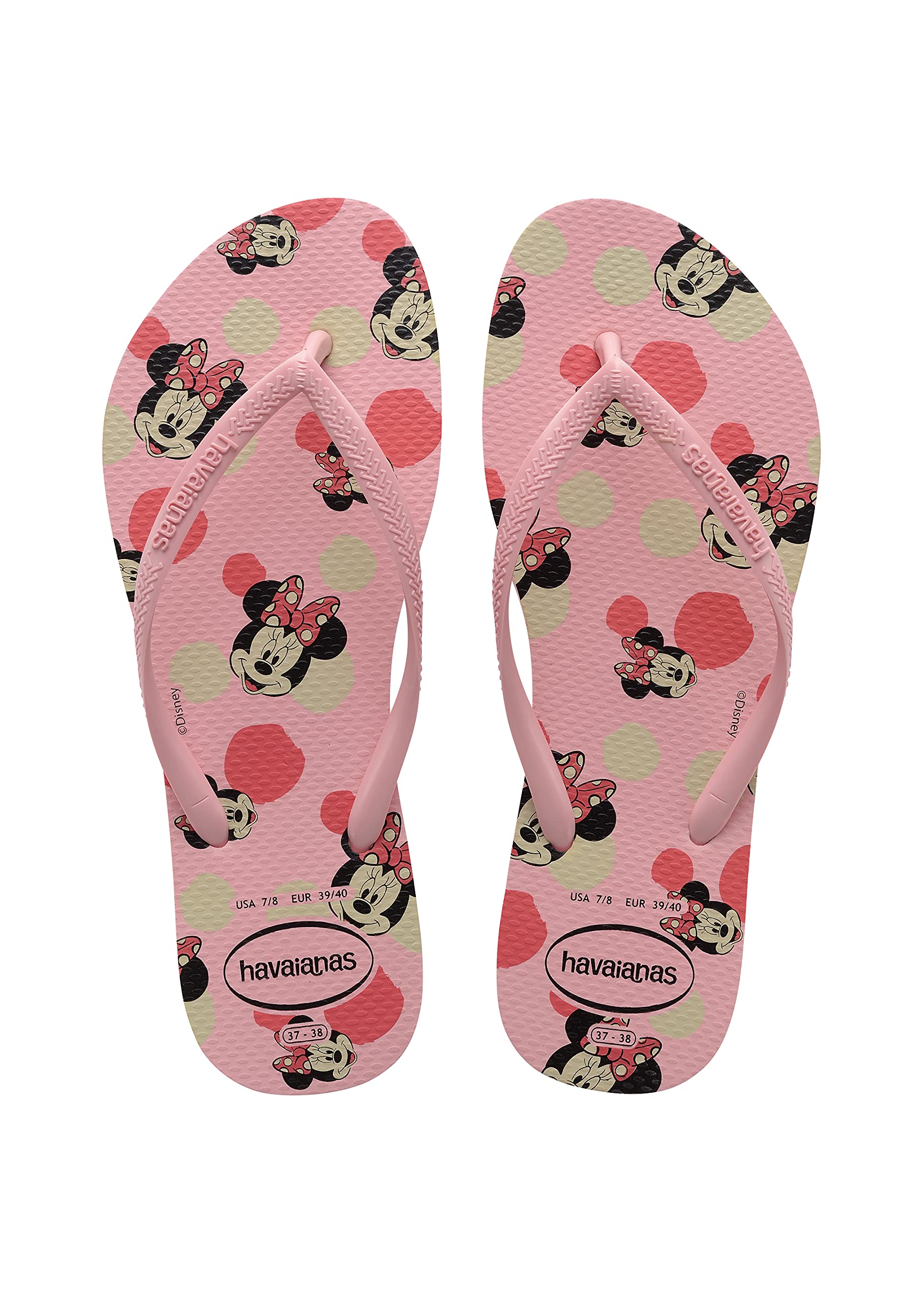 Havaianas Slim Disney Women FlipFlop Macaron Pink 3.5/4 UK