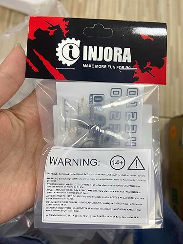 Miniatura 9 de INJORA Juego de engranajes de transmisión de bajo alcance de acero inoxidable 40.31 para TRX4M 118 RC Crawler actualización de coche