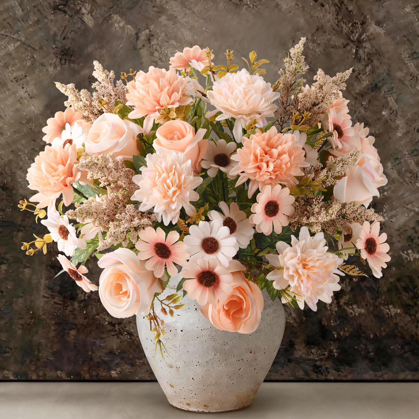 Homsunny Artificial Fake Fall Flowers Mix