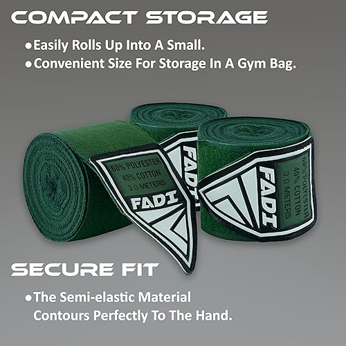 Miniatura 4 de Vendas elásticas de boxeo de 120 pulgadas y 180 pulgadas | Guantes de boxeo interiores estilo mexicano de 9.8 ft y 14.8 ft para hombres y mujeres,