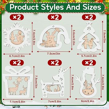 12 Pcs Christmas