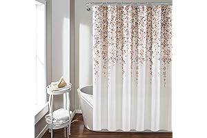 Let the Lush Decor Weeping Flower Shower Curtain Adorn Your Bathroom!