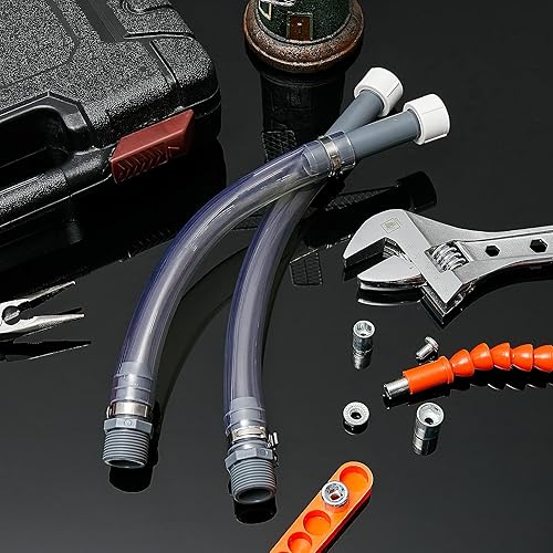 Miniatura 7 de Frienda Manguera flexible de llenado de combustible de 2 piezas, manguera transparente para jarra de combustible, manguera de jarra de gasolina para