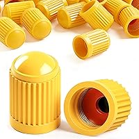 Vista 10 de 10 piezas de tapas de válvula de neumático TPMS con vástago largo, tapas de válvula de rueda de plástico negro para TPMS TR20008, tapas de vástago