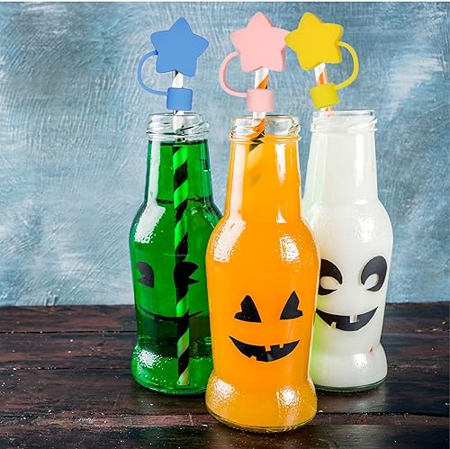 Miniatura 4 de Tapa de popote de 0.4 pulgadas para copa Stanley, 6 piezas de popote de silicona compatible con vaso de 30 y 40 onzas, punta de popote reutilizable