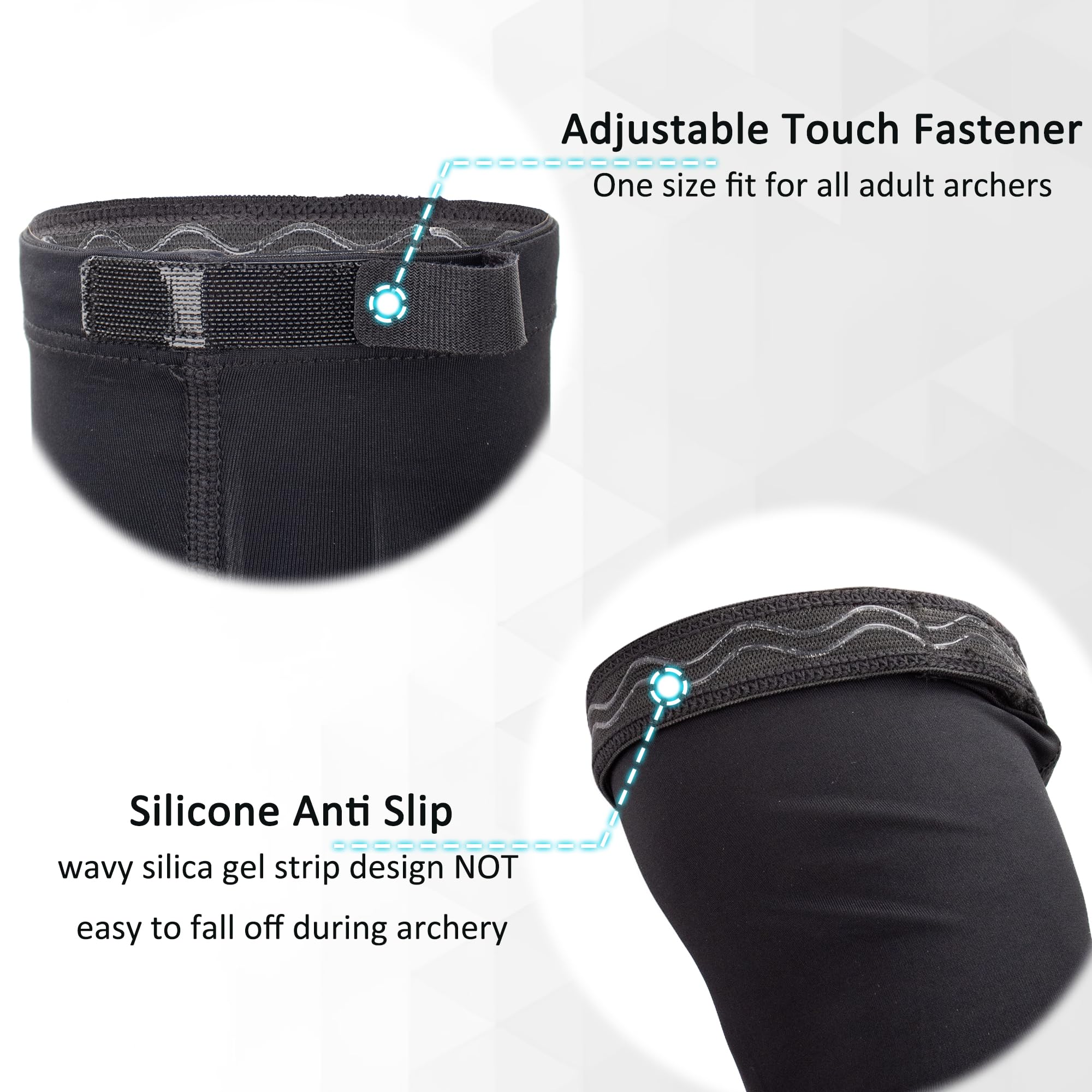 Archery Arm Guard Full Coverage Adjustable Forearm Guard Bracer Protector for Youth & Adult Archer