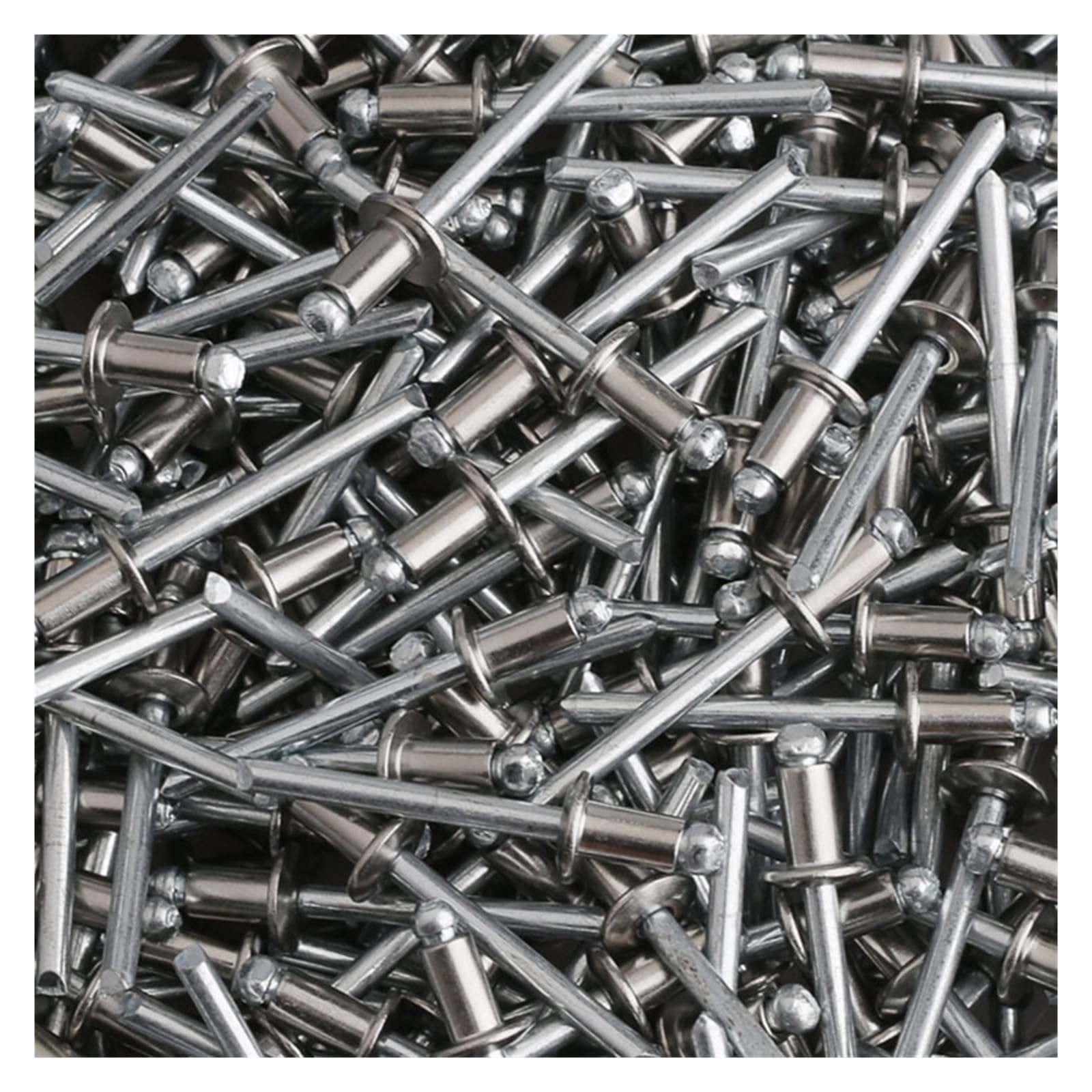 Rivets aveugles en aluminium, 50 rivets aveugles à tête ronde à mandrin de rupture rond GB/T12618 M4/M5(M5X14)