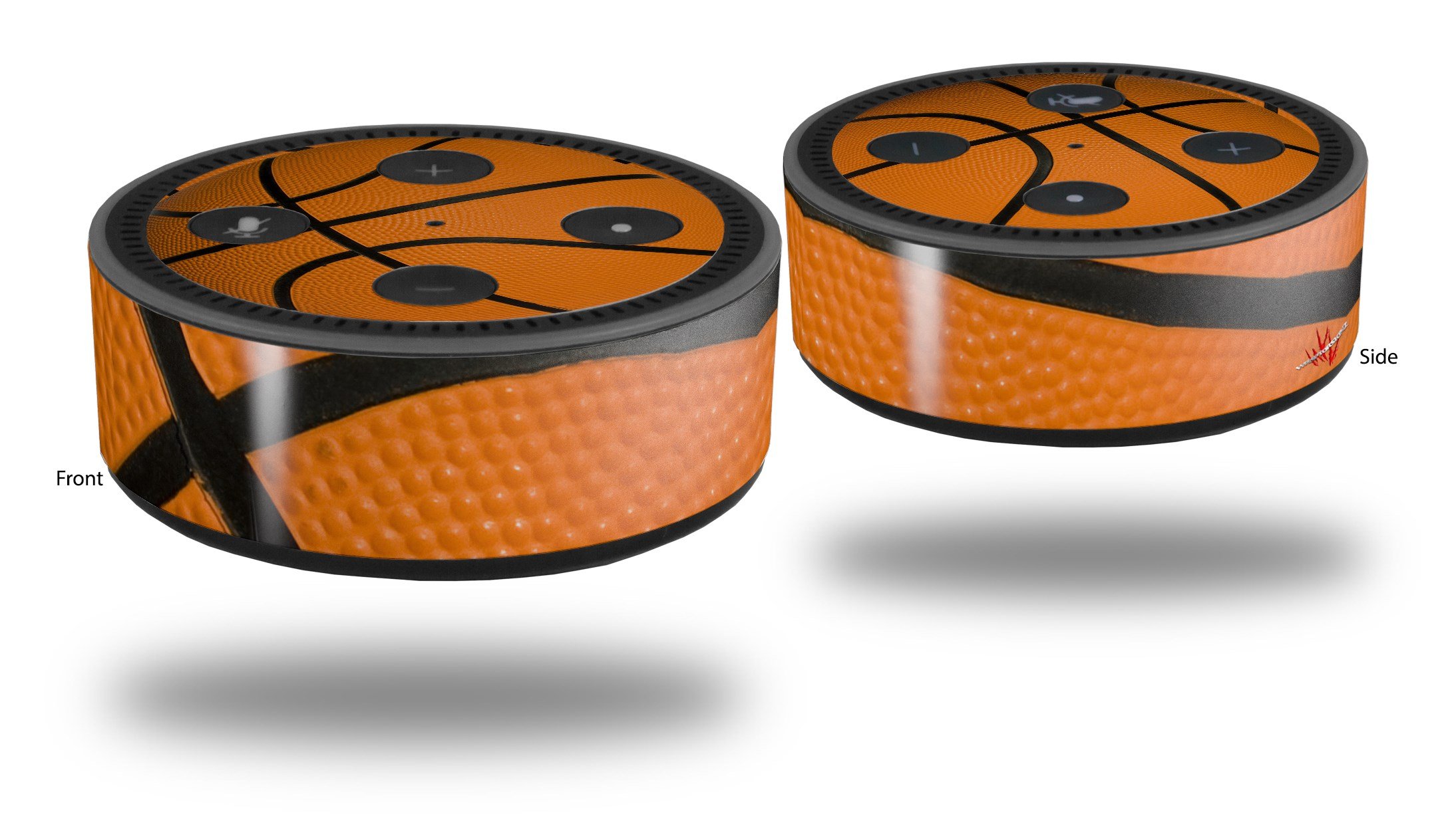 Skin Wrap Decal Set 2 Pack for Amazon Echo Dot 2 - Backetball (2nd Generation ONLY - Echo NOT Included)
