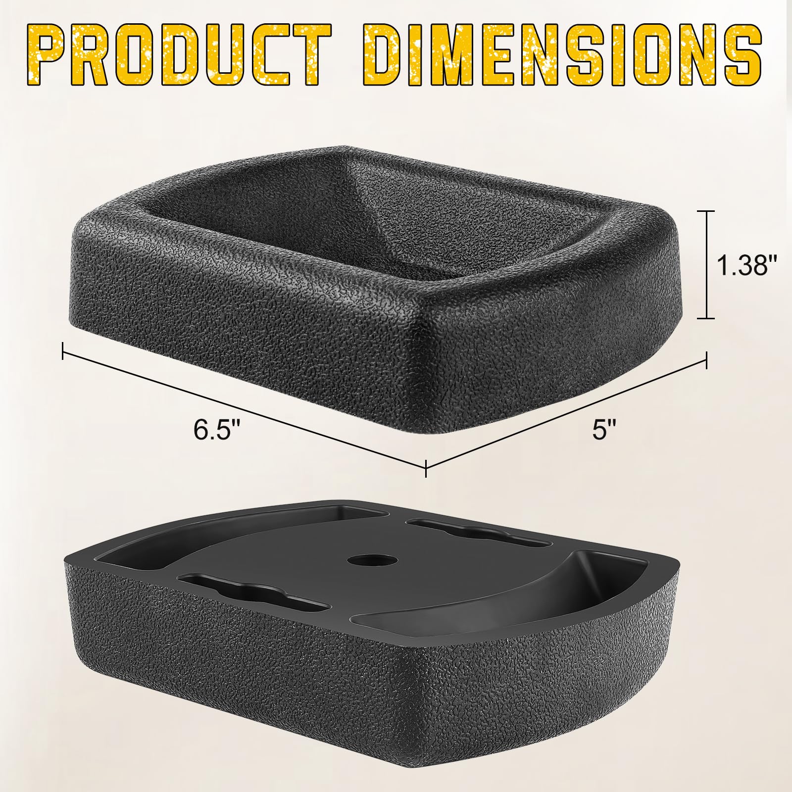 Liqmeiivre Gumowa stacja dokująca do przyczepy, wytrzymały korek do koła podnośnika pasuje do kółka 15 cm, stabilizator koła do przyczepy podróżnej, do kampera, łodzi, kampera i przyczep kempingowych