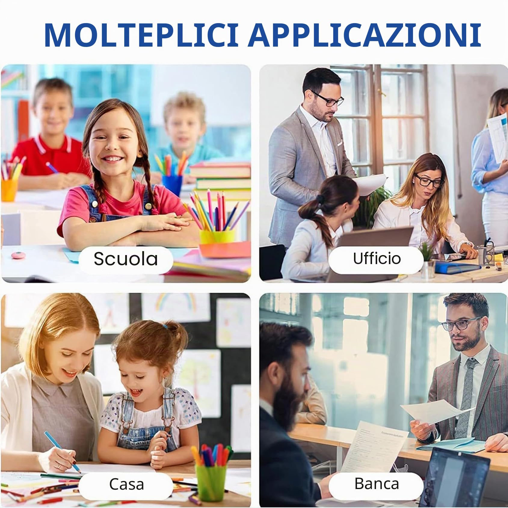 Cartuccia Toner C230 Cartucce Toner Per Stampante C235 006R04391 006R04392 006R04393 006R04394 Sostituzione Compatibile (senza Chip, Alta Resa) per Xerox C230 C235 Stampanti,4 Colors-1Pack
