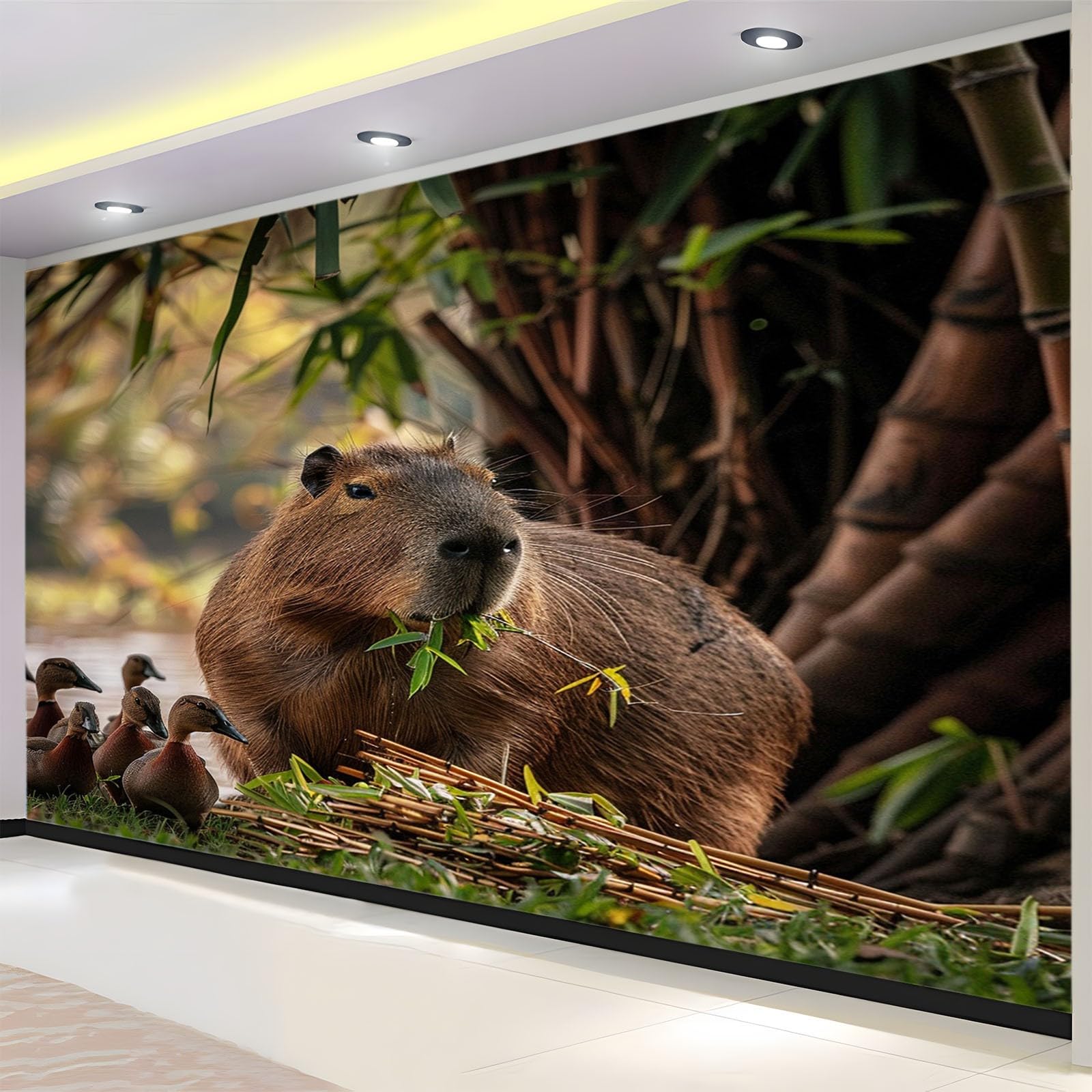 Non-woven premium kunst fleece planten dieren vogels foto behang muurschildering kinderen volwassen slaapkamer muurschildering thuis poster decoratie 250 x 175 cm