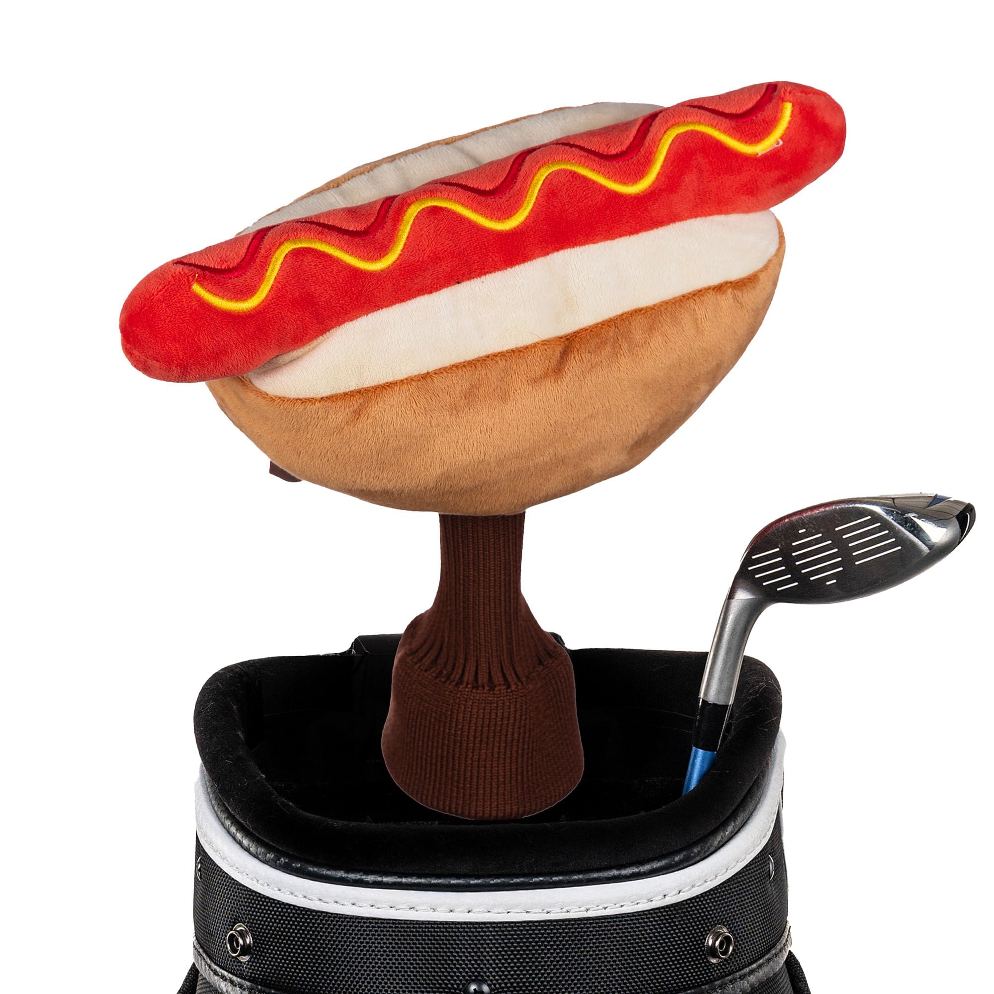 Daphne's Headcovers Hotdog Driver Headcover | Funny Golf Club Covers | Golf Head Covers for Drivers | Stylish Golf Club Head Covers | Golf Driver