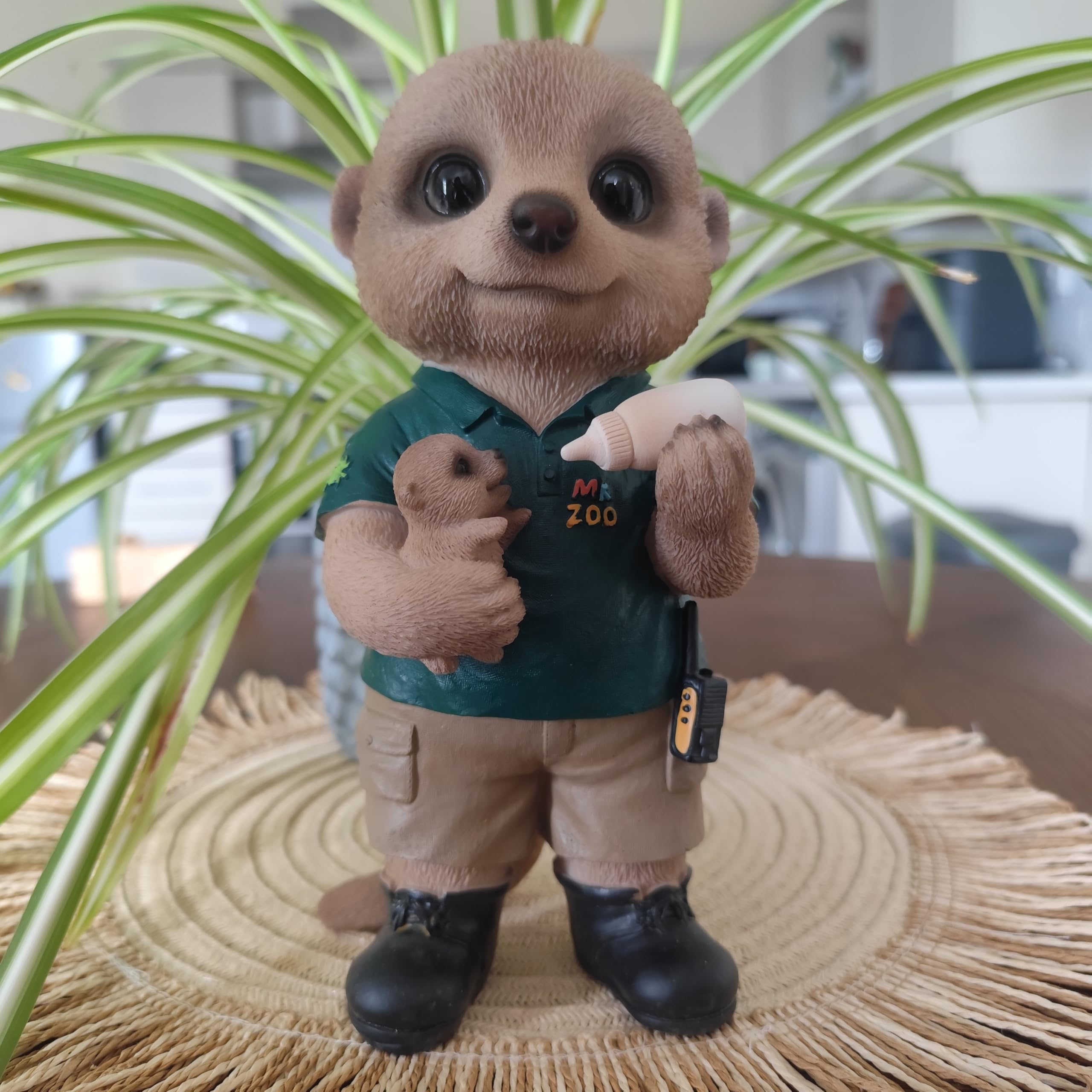 Vivid Arts - XMK-2378-D Baby-Erdmännchen-Zookeeper für Haus oder Garten, 23 cm