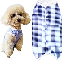 Vista 16 de Traje de recuperación para perros después de la cirugía, camisa para perro hembra y macho, ropa protectora contra heridas alternativa al collar