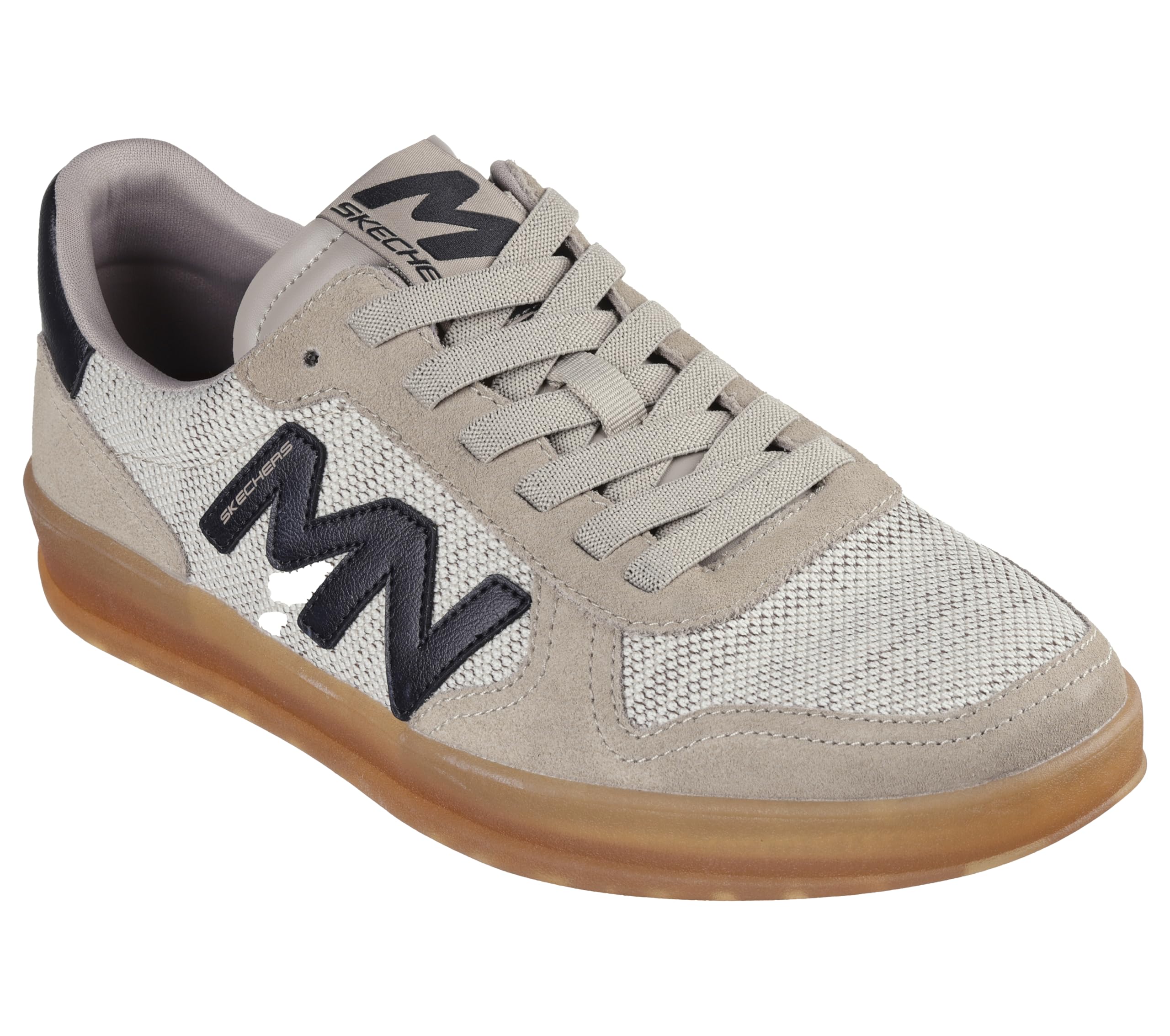 Skechers Men's New Wave Cup-Briggs Slip-On, Taupe, 8