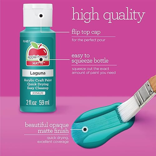 Miniatura 4 de Apple Barrel set de pintura acrílica, 18 piezas, (2 onzas), promoabii ii