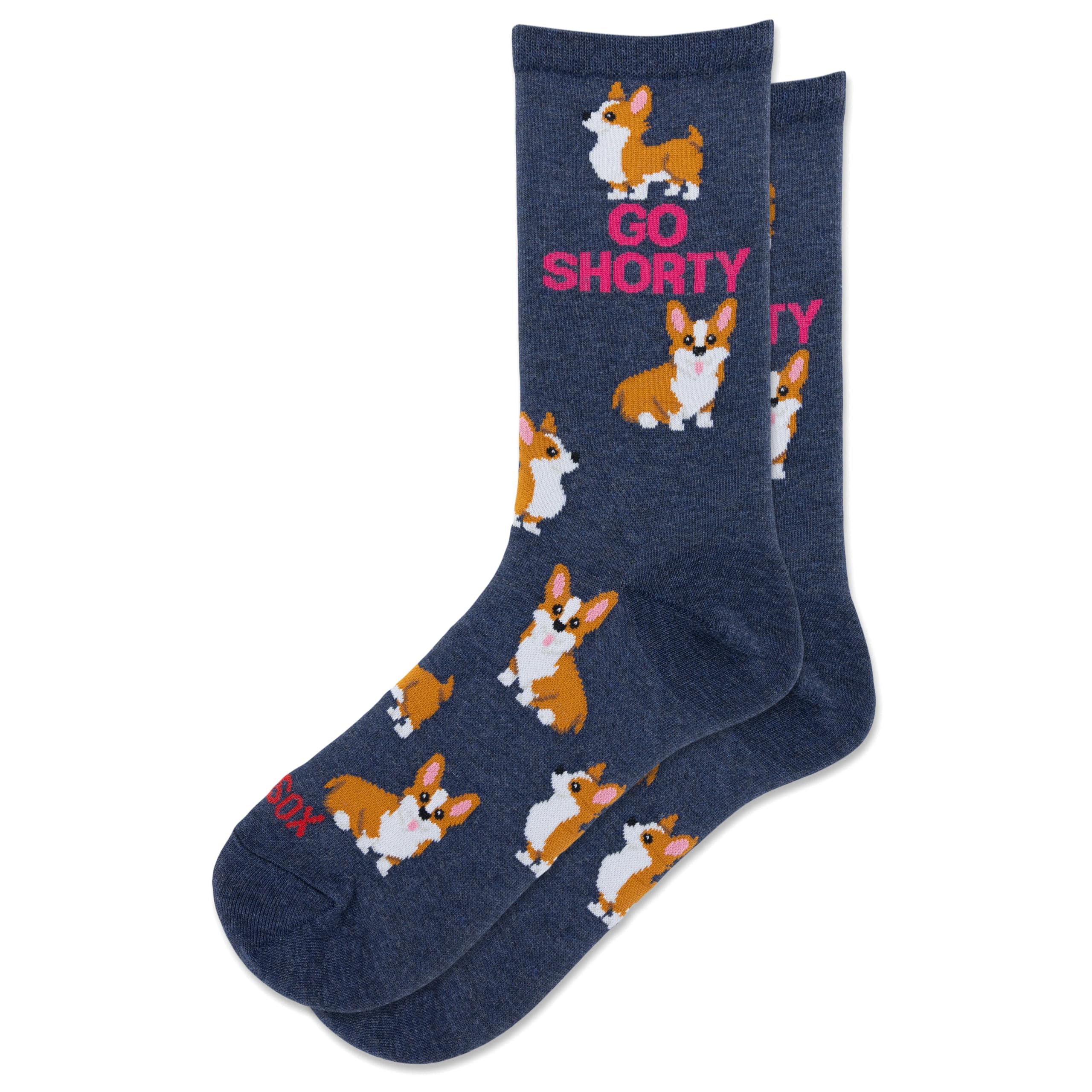 Hot Sox Women's Fun Dog Lovers Crew Socks - 1 Pair Pack - Cool &amp; Cute Wordplay Novelty Fashion Gifts