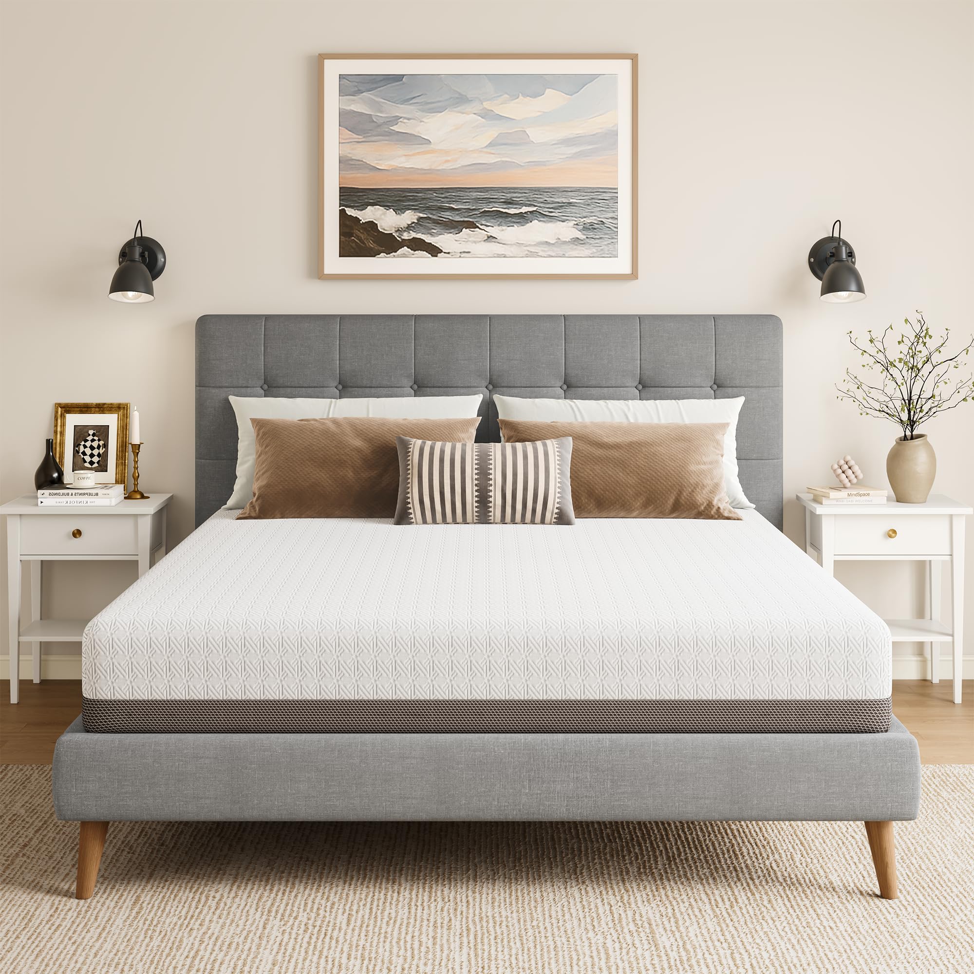 Vesgantti 8 Inch Gel Memory Foam Mattress