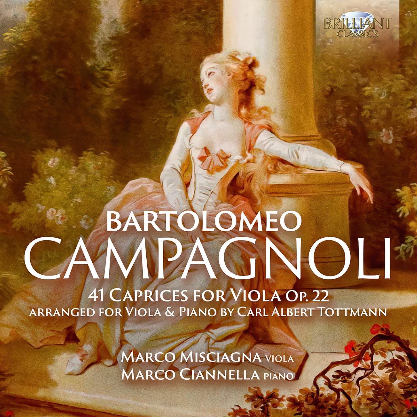 CAMPAGNOLI: 41 CAPRICES FOR VIOLA OP.22, ARRANGED FOR VIOLA & PIANO BY CARL ALBERT TOTTMANN