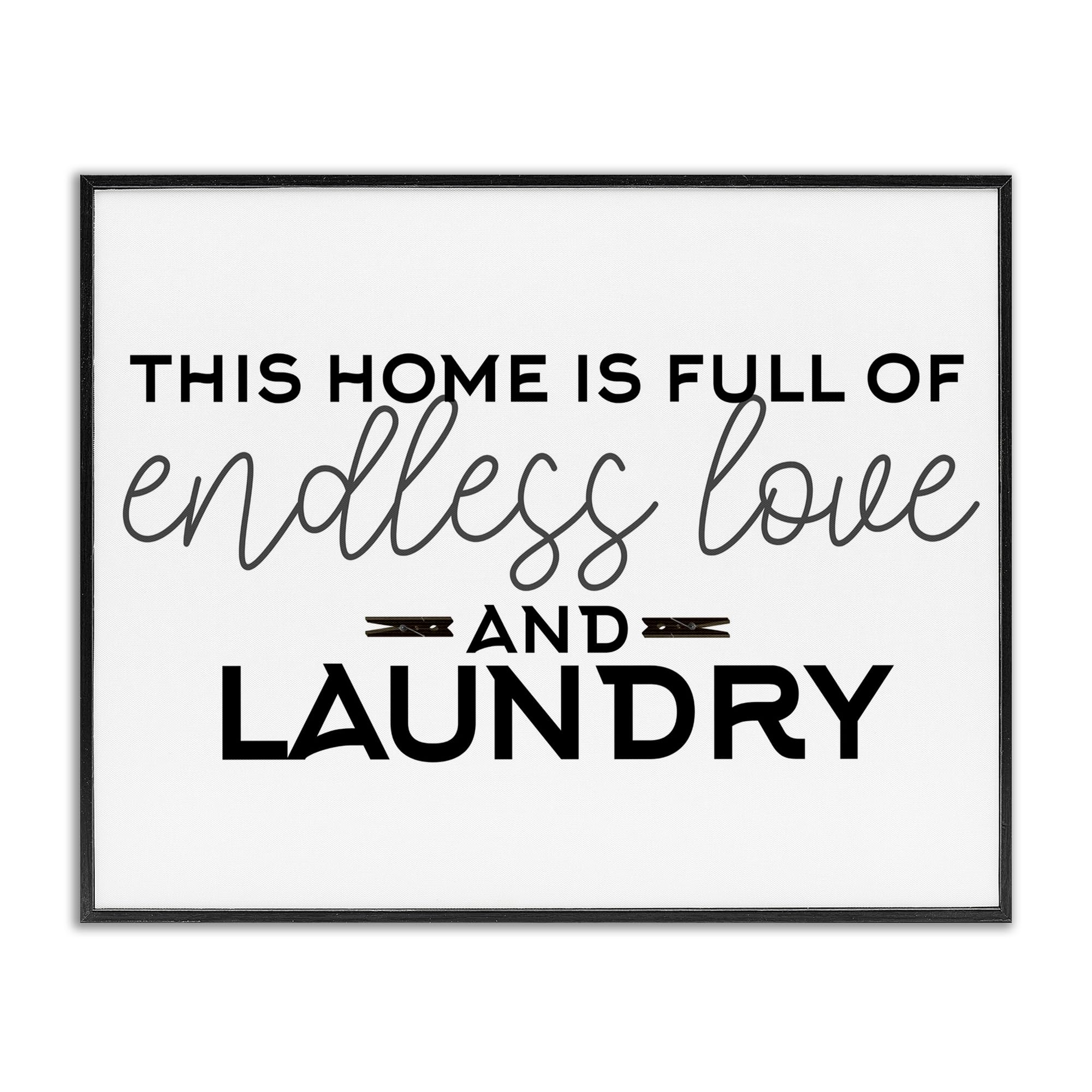 'Endless Love & Laundry Minimal'| Framed Giclee Art