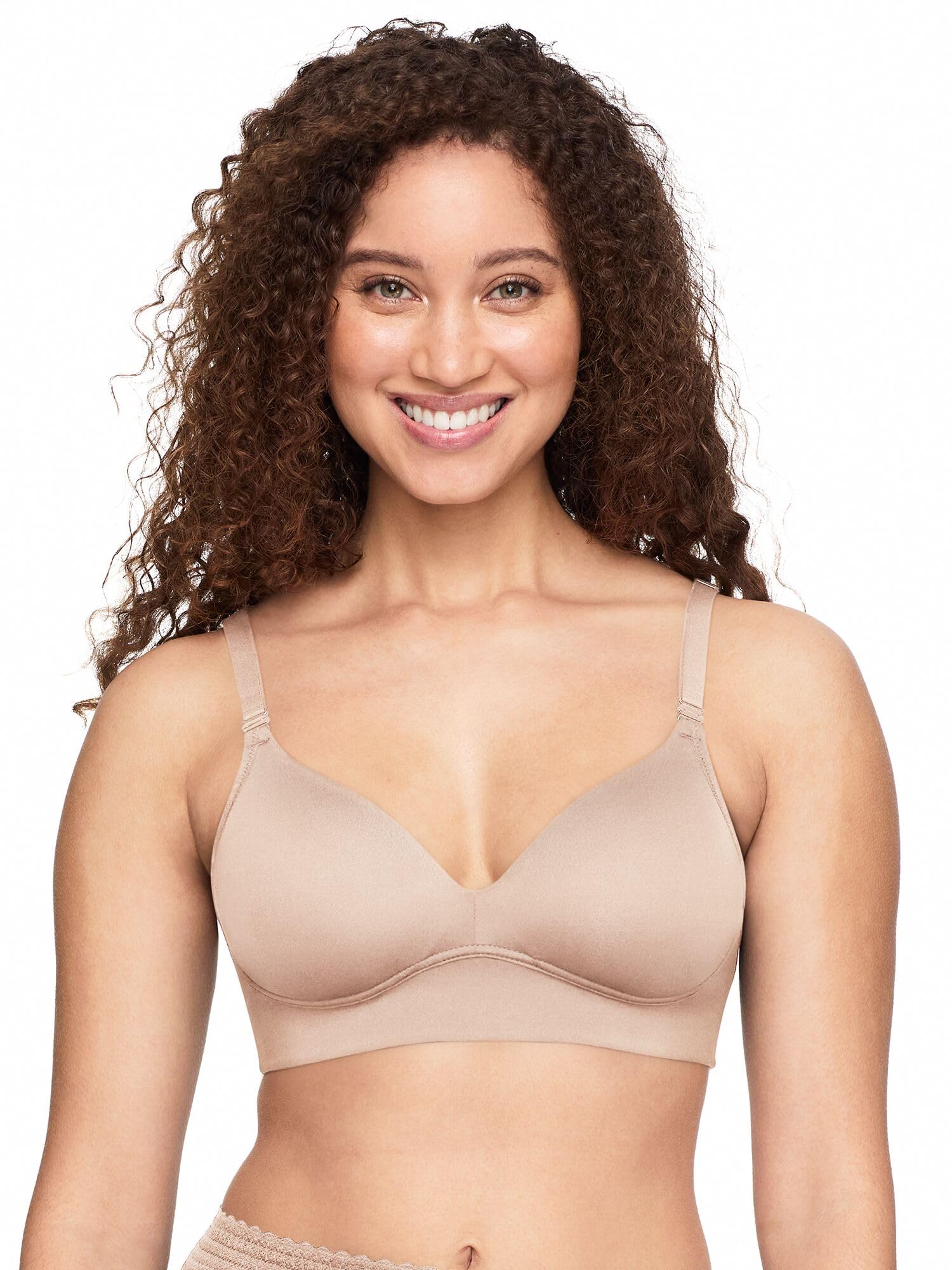 Womens Blissful Benefits Allover-Smoothing Bliss Wireless Lightly Lined Convertible Comfort Bra Rm1011w