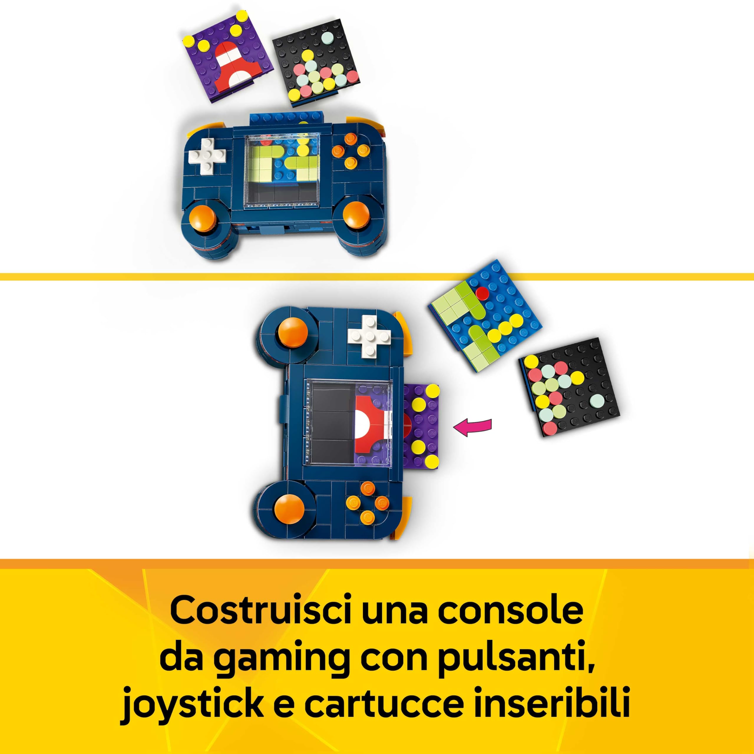 LEGO Creator 3 in 1 Console di Gioco Retrò - Giocattolo Trasformabile in Cabinato Arcade o Computer con Tastiera e Mouse - Idea Regalo per Gamer, Bambini e Bambine da 8 Anni in su - 31380