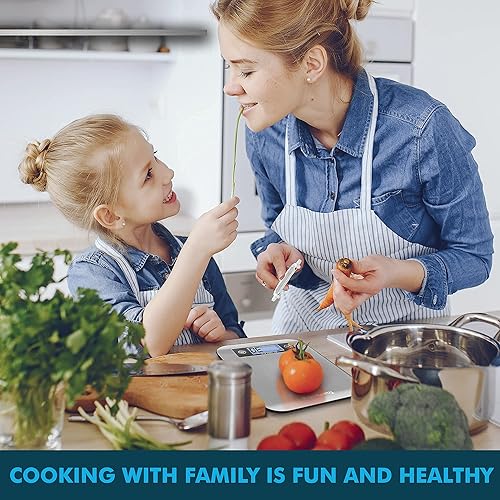 Miniatura 6 de Báscula digital de alimentos con peso en gramos y onzas  Báscula digital de cocina de 22 lb para hornear, cocinar, perder peso y mucho más hace