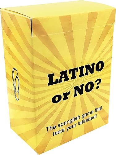 Latino o NO El juego de fiesta Spanglish que prueba tu latinidad - Juego de cartas cultural para familias