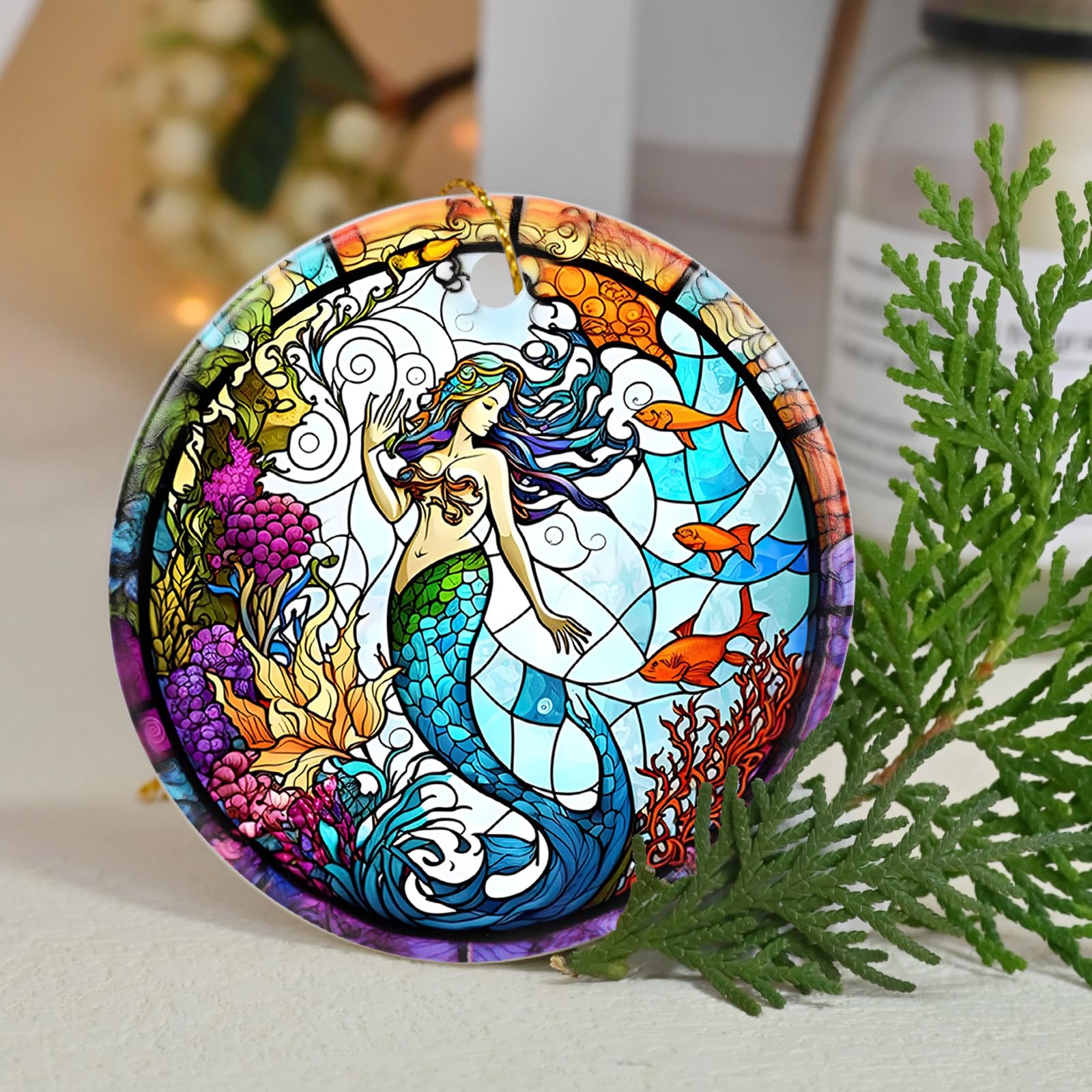 Amazon.com: Dodosky Mermaid Christmas Tree Ornament - Keepsake