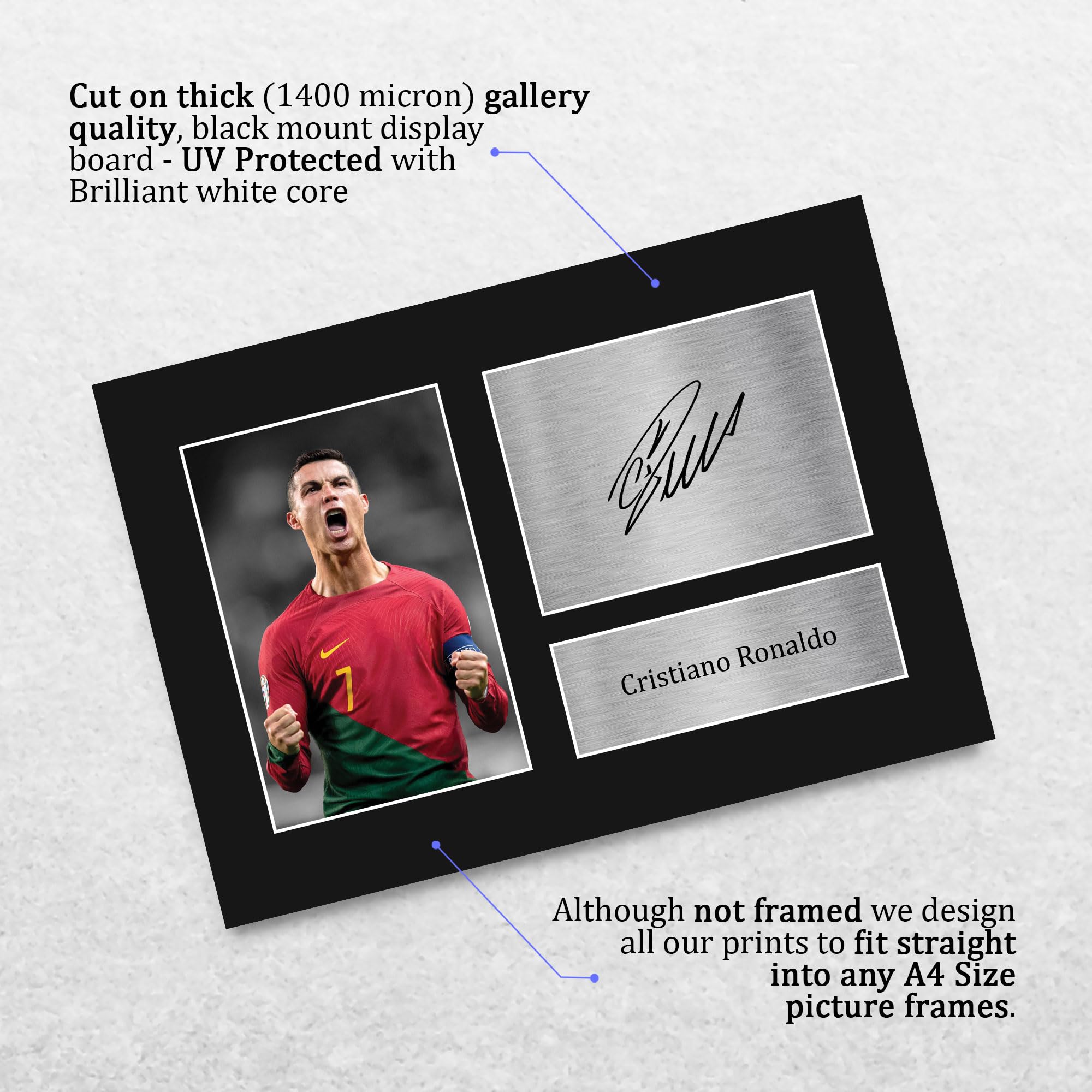 クリスティアーノ・ロナウド CR7 ポルトガル代表 直筆サイン入り Amazon.co.jp: HWC Trading クリスティアーノ・ロナウド ポルトガル