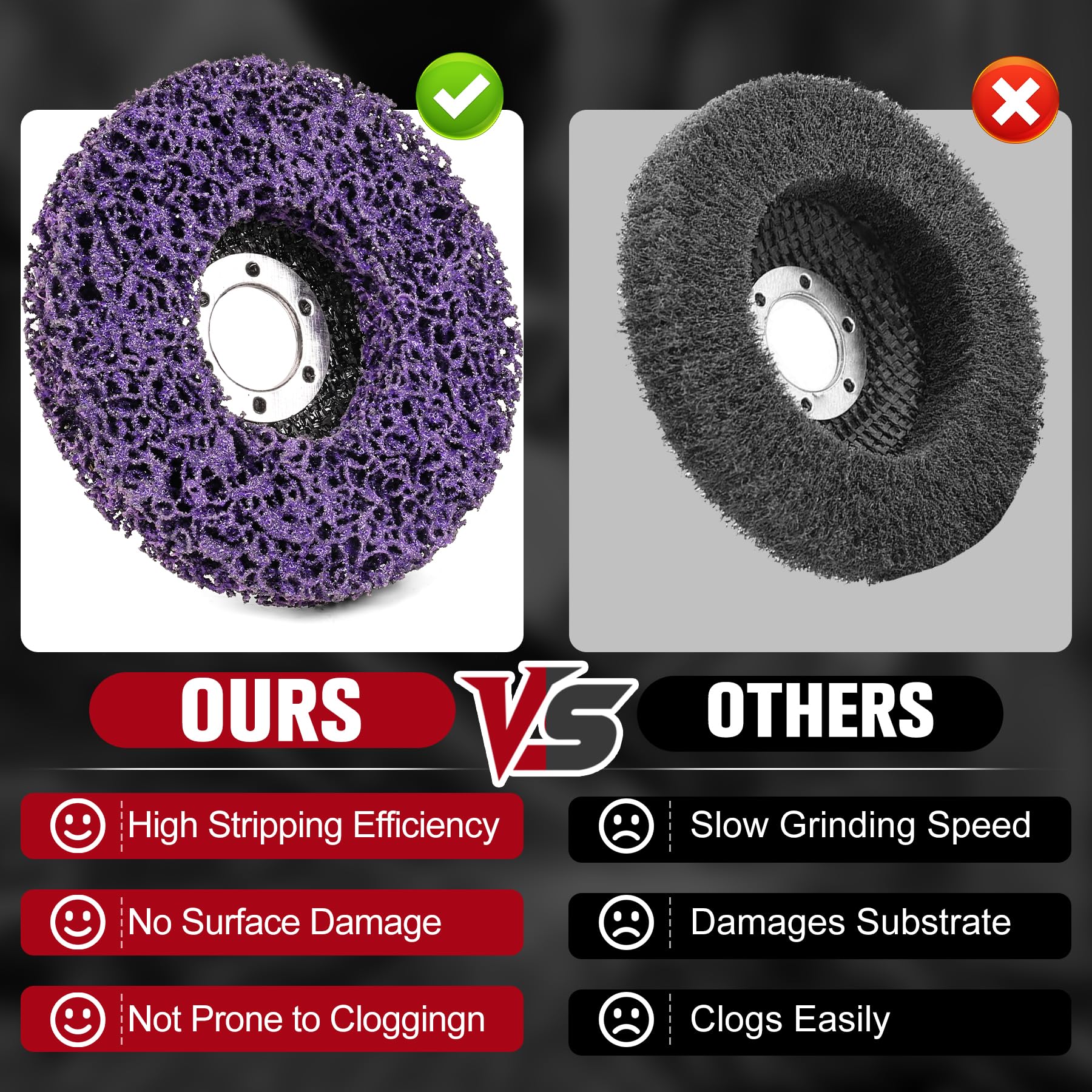 Paint Rust Remover Stripping Discs for Angle Grinder -5 Paint Rust Remover Stripping Discs for Angle Grinder -5