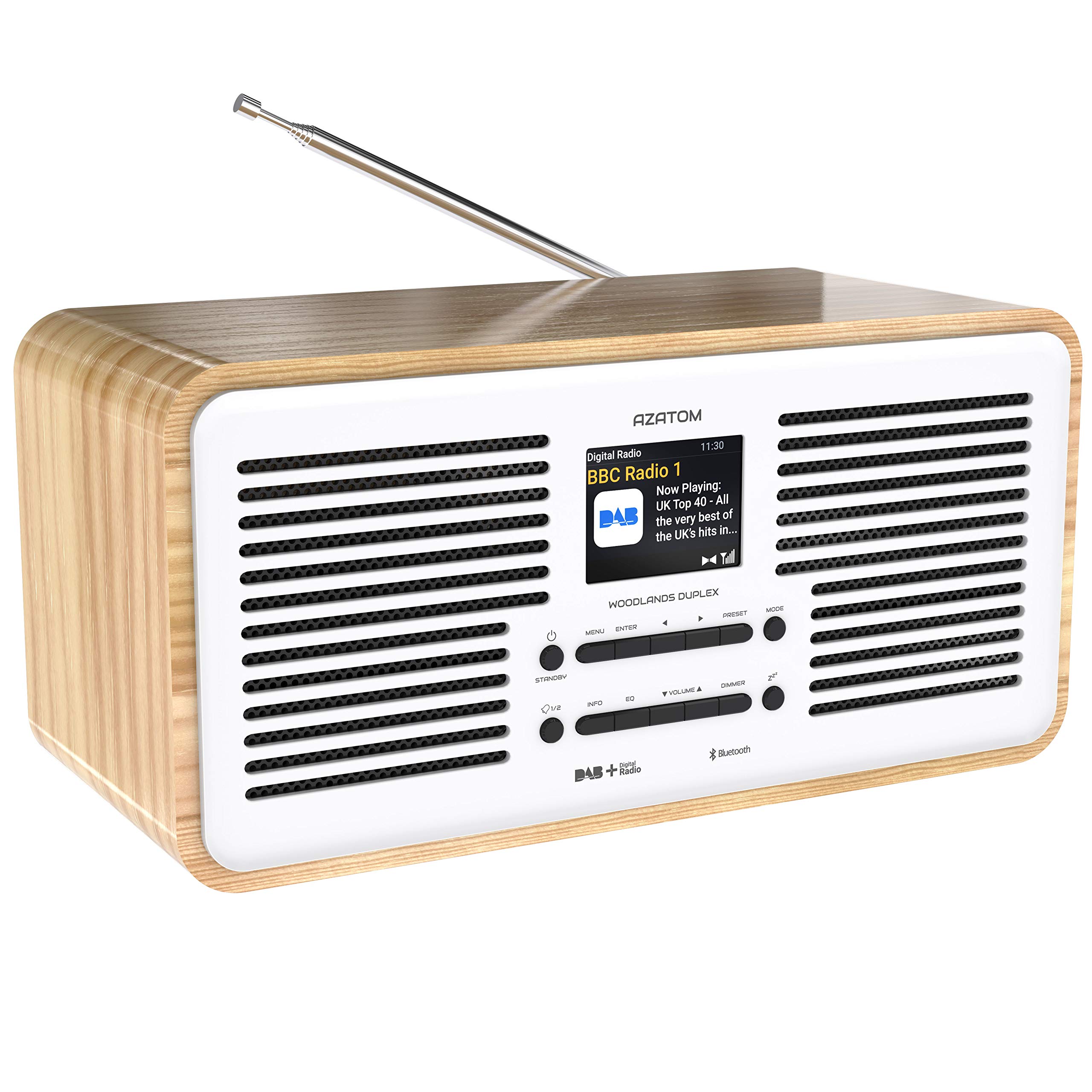 Buy Azatom Duplex DAB+ FM Digital Radio & Alarm Clock Bluetooth 5.0