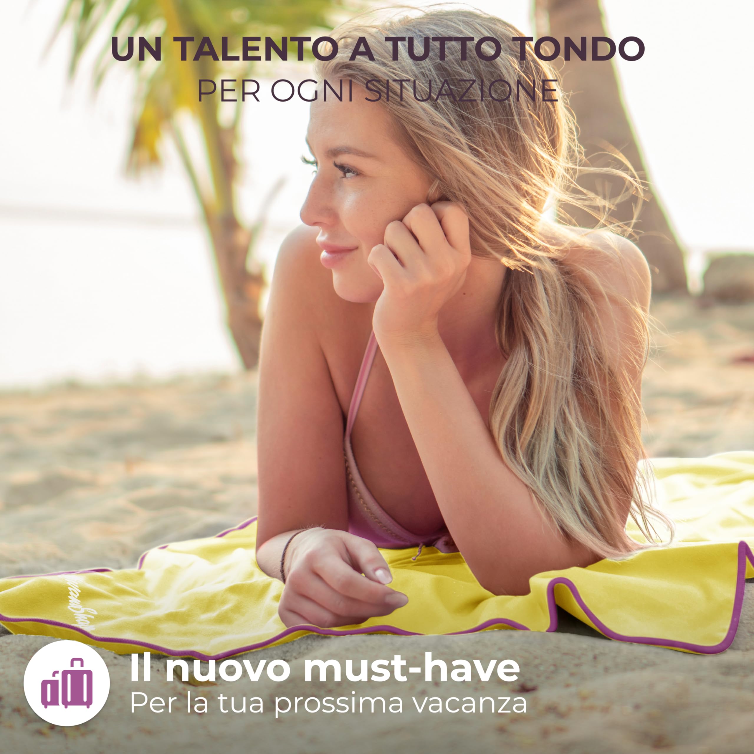 NirvanaShape Asciugamano Microfibra | 14 colori | 8 taglie | Asciugatura Rapida, Leggero, Assorbente | Asciugamano da Viaggio/Asciugamano da Bagno | Ideale per Viaggi, Spiaggia, Yoga, Sauna