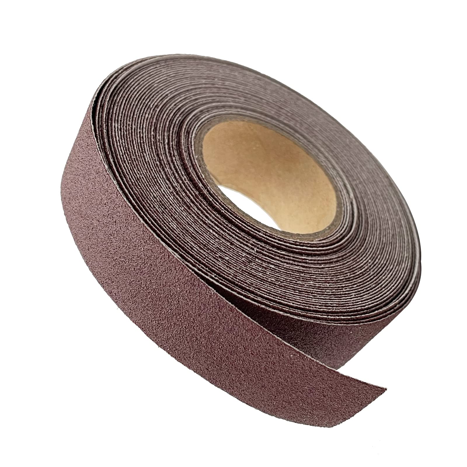 120 Grit Sandpaper Roll Emery Cloth Roll 2.5cmx8m Aluminium Oxide Abrasive Sandpaper Roll for Wood Finishing Furniture Metal Sanding Automotive Polishing