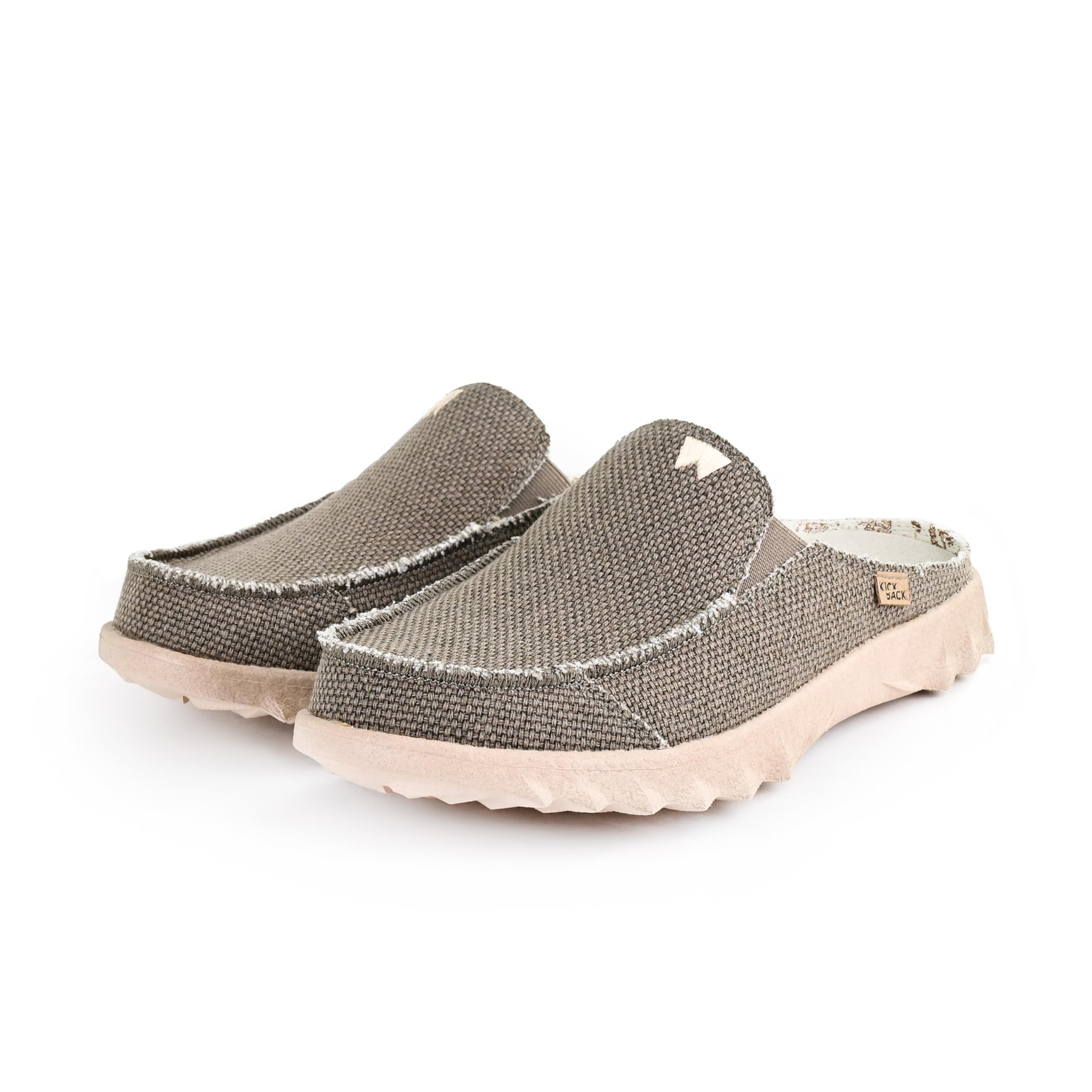 Kickback Chaise Classic Mules da Uomo Senza Tallone – Zoccoli in Tela Casual Slip‑On – Scarpe Estive Comode per Interni ed Esterni, Spiaggia e Viaggio con Suola Antiscivolo