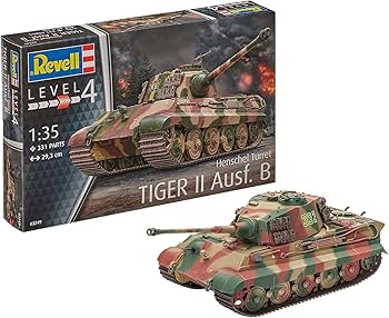 1/35 ドイツ陸軍キングタイガー重戦車プラモデル完成品 1/35 ドイツ重戦車 キングタイガー （ヘンシェル砲塔