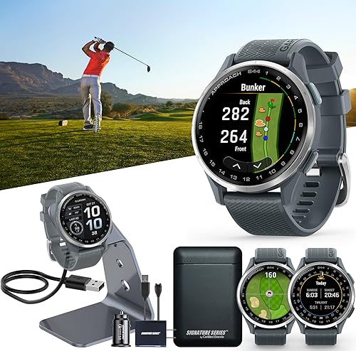 Miniatura 12 de Garmin Approach S70 Golf Smartwatch Pantalla AMOLED a todo color CourseView Maps Ejecución avanzada de tiro y alineación de putt Experiencia