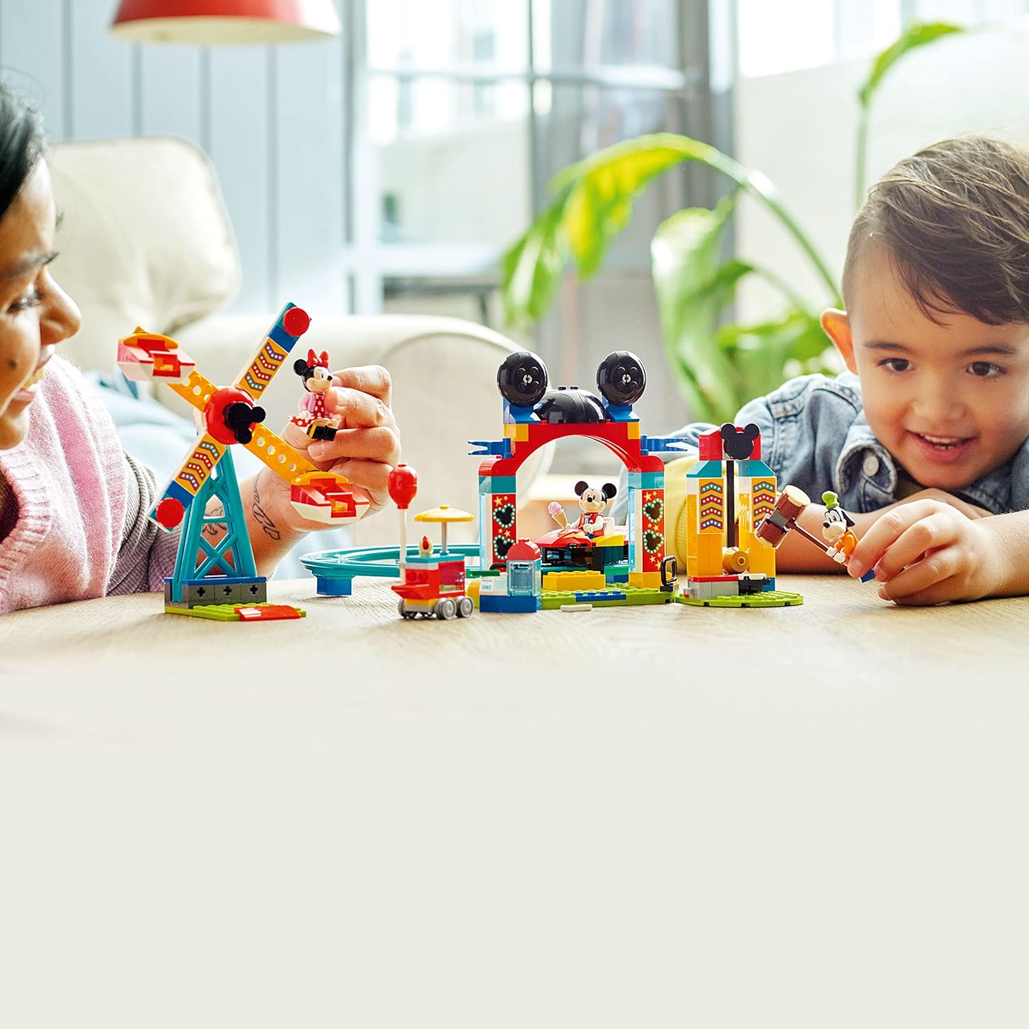 LEGO Disney Mickey and Friends – Mickey, Minnie and Goofy’s Fairground Fun 10778 Building Toy Set for Preschool Kids, Girls, and Boys Ages 4+ (184 Pieces) - Image 3