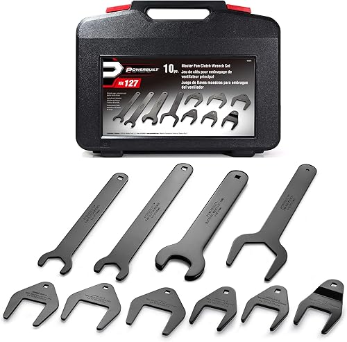 Powerbuilt Master Fan 647814 - Juego de llaves de embrague para ventilador de agua, herramientas especiales, embragues, llave, herramienta de
