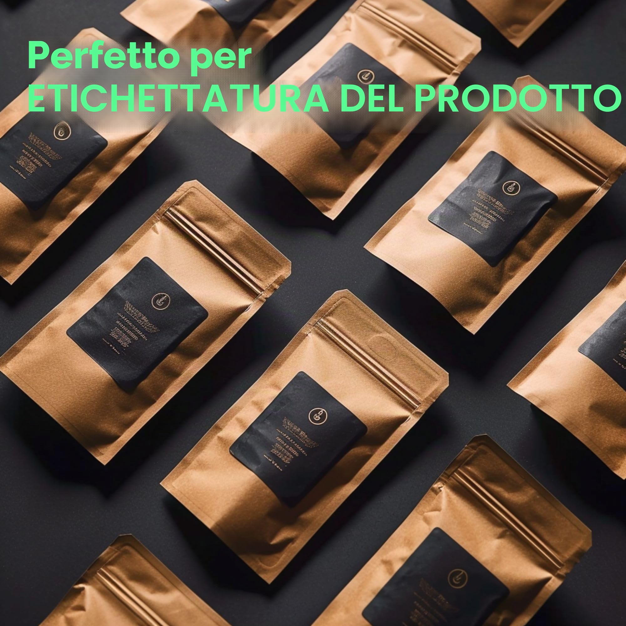 Evergreen Goods - 100 fogli di carta adesiva in vinile impermeabile formato A4, autoadesiva, colore bianco opaco, 200 g/m², stampa a getto d'inchiostro e laser, perfetti per etichette personalizzate e