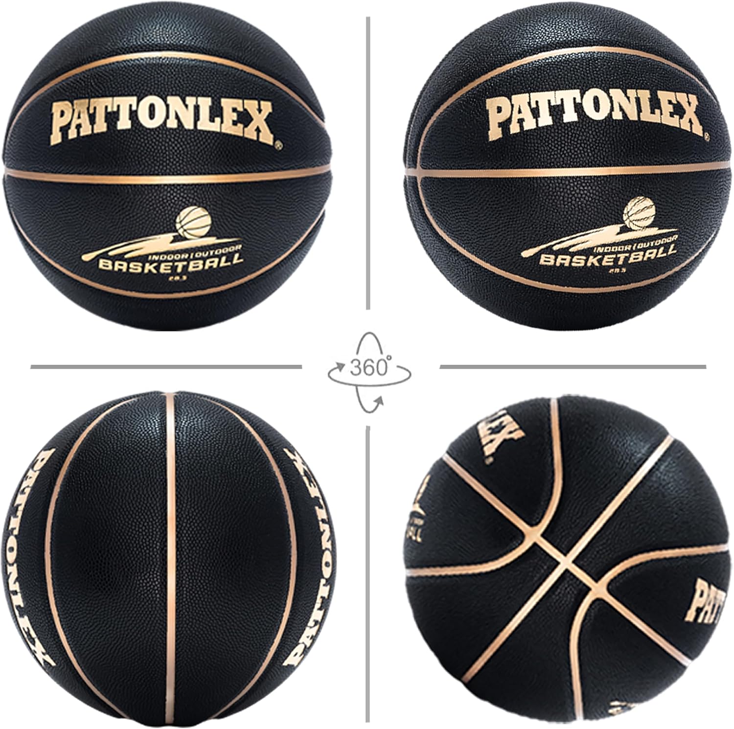 Basketballs 28.5" Leather Basketballs Official Size 6 Indoor Outdoor Basketball Youth Women(Deflated)