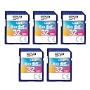32GB 5-Pack SDHC Class 10 UHS-1 Flash Memory Card by Silicon Power gallery image