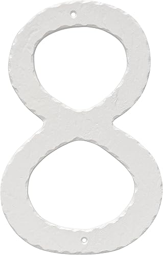 Montague Metal Products THN-10-8-W - Placa de aluminio para exteriores, tamaño mediano, color blanco