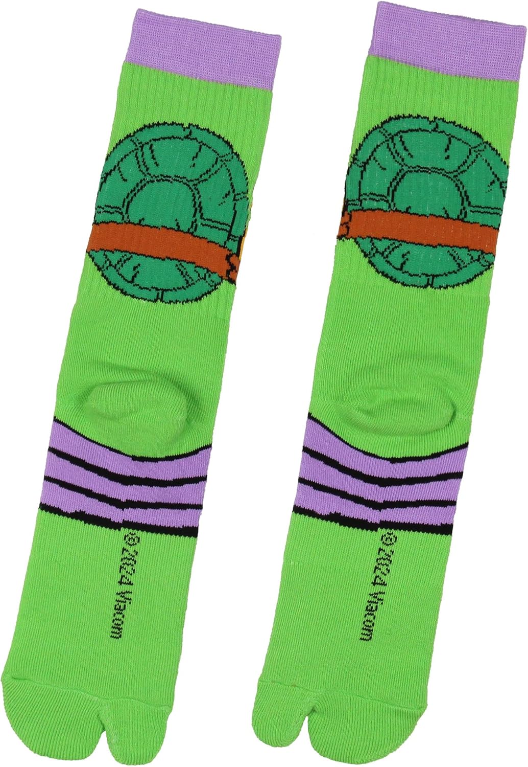 Bioworld Teenage Mutant Ninja Turtles Crew Sock For Men | All 4 TMNT Available | Raphael, Leonardo, Michelangelo, Donatello - Image 3