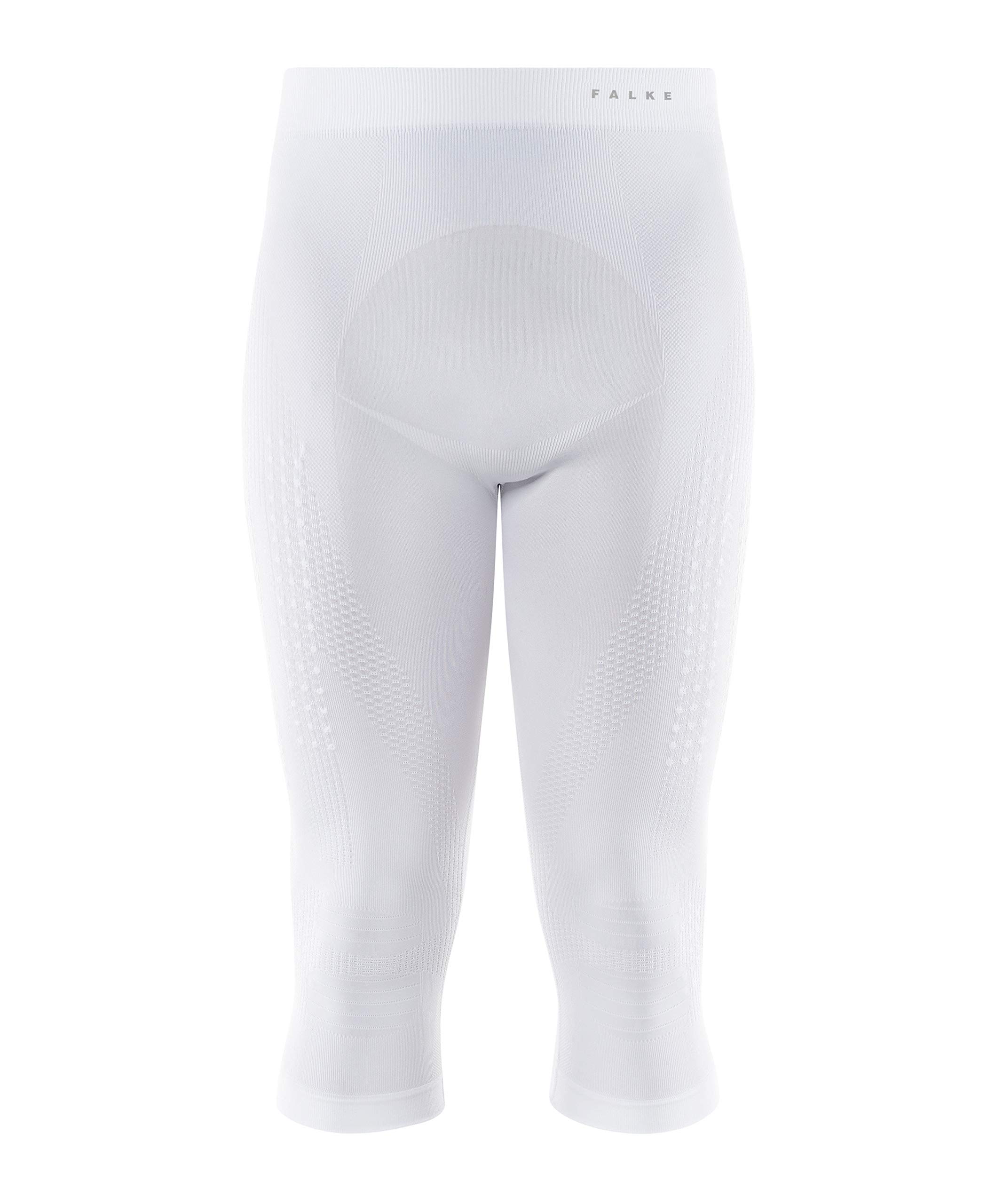 FALKE Herren SK Impulse Funktionshose Funktionsgarn Schwarz Weiß Unterwäsche zum Sport Skifahren Stabilität Knie Oberschenkel Hüfte Silikonnoppen geringere Verletzungsgefahr 1 Stück