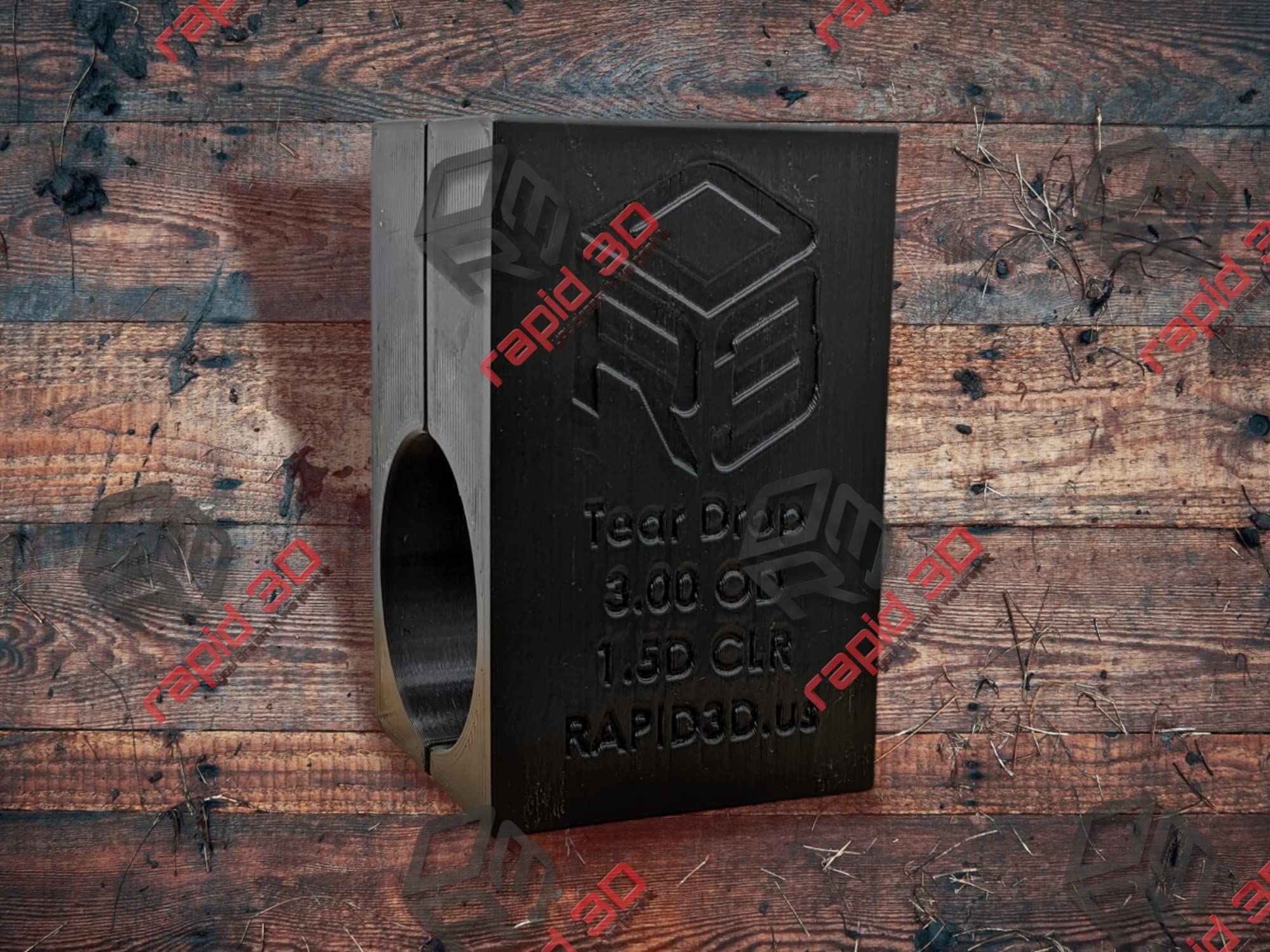 Tear Drop Mandrel Elbow Bend Cutting Fixture Titanium Stainless Aluminum by Rapid 3D USA (2 Inch 1.5D CLR)