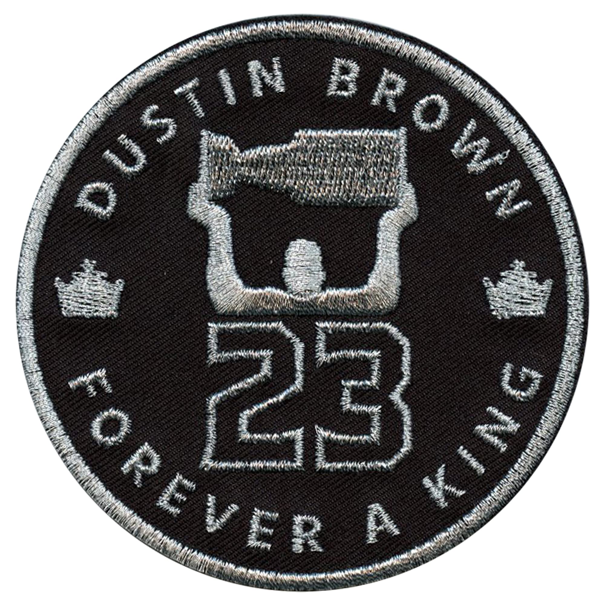 2023 Los Angeles Dustin Brown Retirement Ceremony Jersey Patch Forever A King