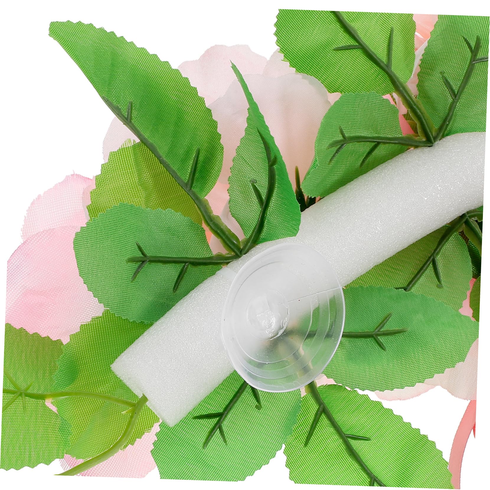 balacoo Elegantes Hochzeitsauto Dekorationsset mit Rosa Seidenblumen und Schleifen aus Bändern Einfache Installation für Fahrzeugdekoration bei Hochzeiten