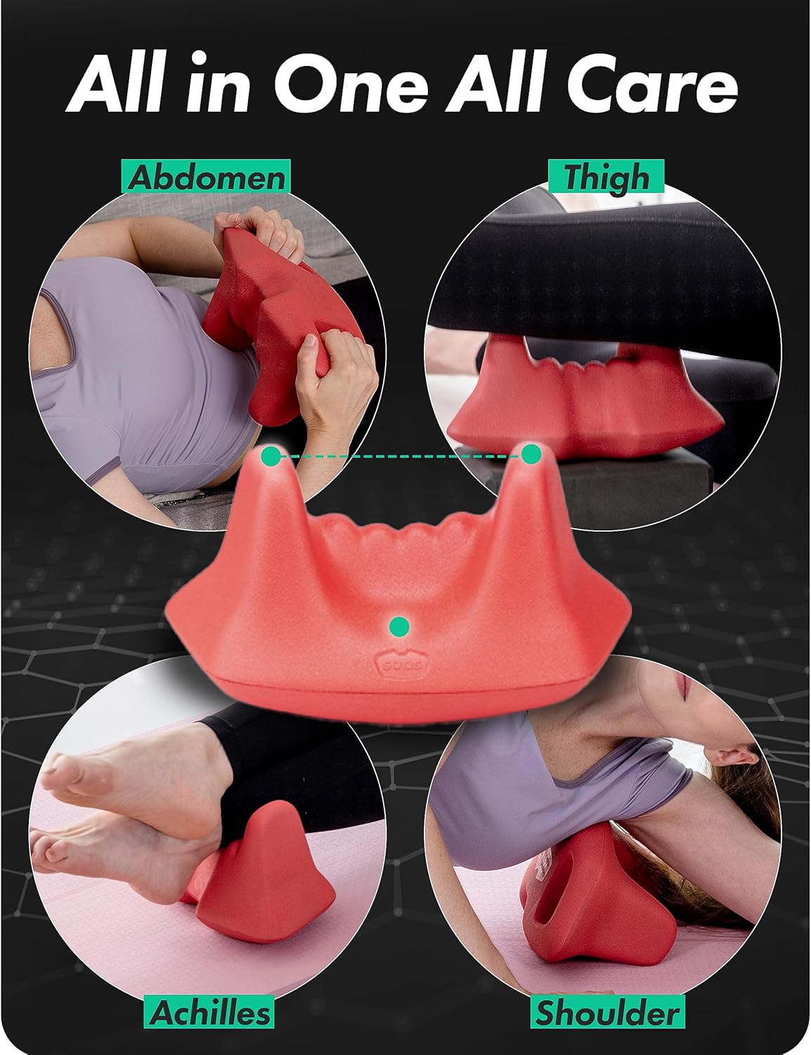 soas Iliopsoas Massager - Iliacus & Psoas Release Tool Back Massager | Pressure Point Massage Tool Full Body Massager | Back Stretcher for Lower Back Pain Relief Trigger Point Massage Tool (Pink)